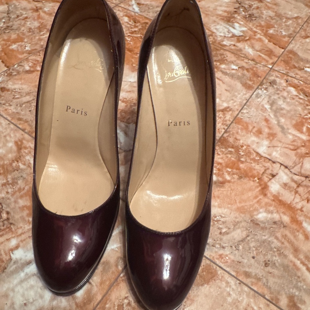 Christian Louboutin Deep Burgundy Heels